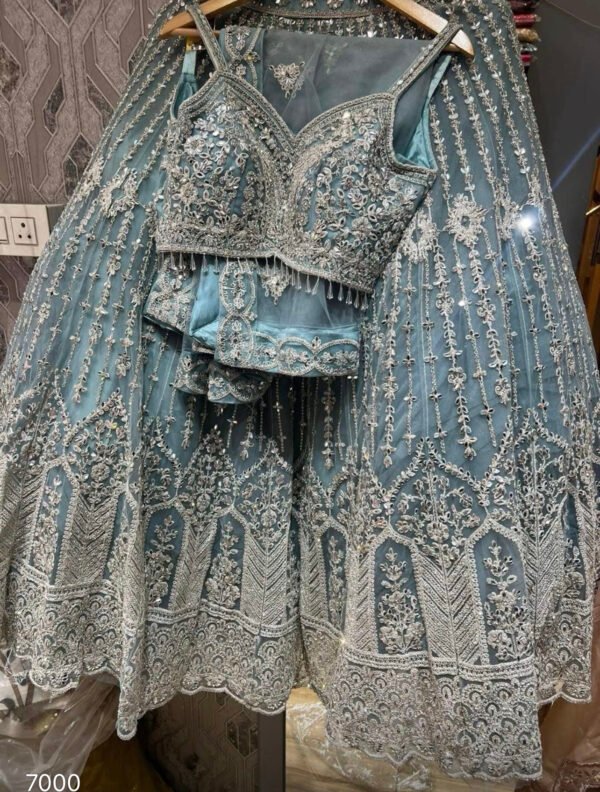 Blue Golden Lehnga