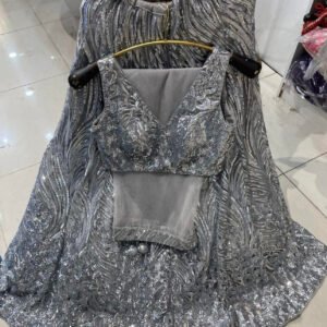 Silver lehenga