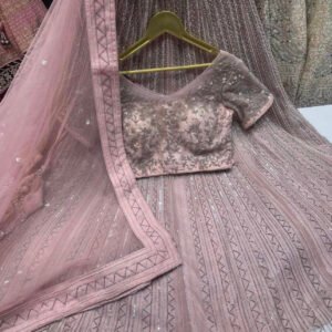 Baby pink lehnga