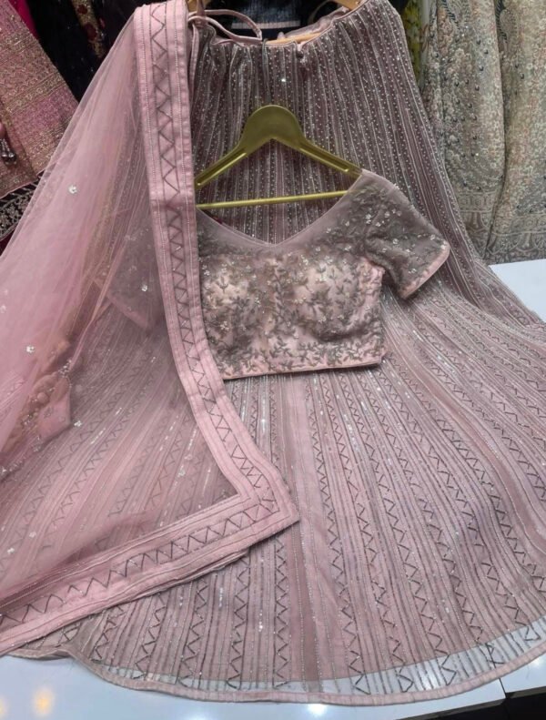 Baby pink lehnga